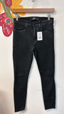 Hudson Black Barbara Super Skinny Coated Jeans, 26 (2)