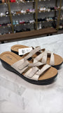 Clarks Cream Sandals, 12