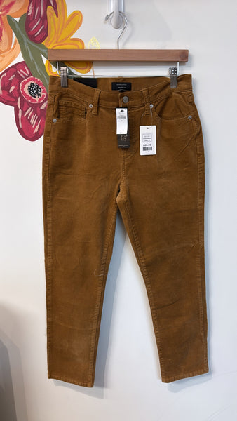 New Banana Republic Brown Corduroy High Rise Slim Jeans, 4