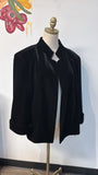 New Tahari Black Velvet Jacket, 24W