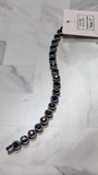 Touchstone Crystal Silver/Blue Bracelet, 7"