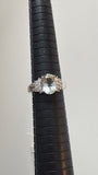 Sterling Silver Prasiolite CZ Ring, 10