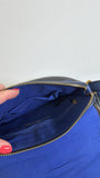 Fossil Blue Leather Crossbody Bag, 8"x8"