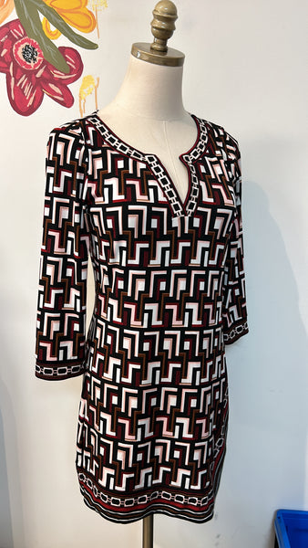 White House Black Market Print Dress, XS