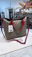Gucci GG Supreme Monogram Linea A Foldover Tote (like new condition!)