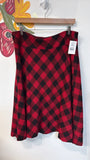 Chaps Red/Black Skirt, XL