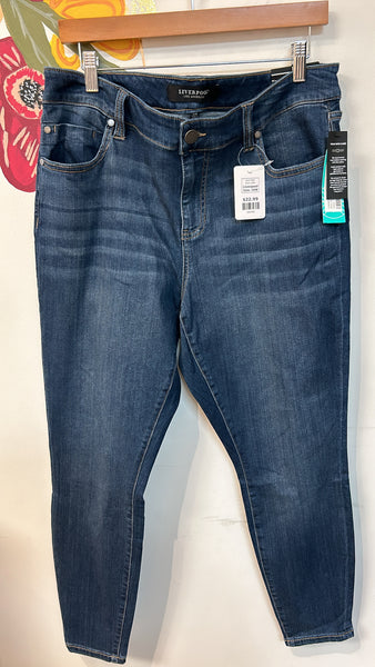 New Liverpool Abby Skinny Stitch Fix Jeans, 16W