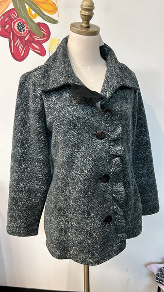 Ellen Reyes Gray Jacket, L Petite