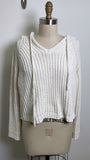 White Hoodie Sweater, M