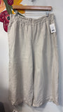 Anthropologie 100% Linen 25" Inseam Pants, XL
