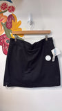 New Croft & Barrow Black Skort Skirt, L