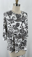 J. Jill Black Print Top, M