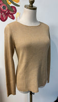 Charter Club Gold Metallic Sweater, M