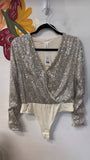 H&M Sequin Bodysuit, M