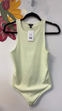 Express Body Contour Green Bodysuit, M