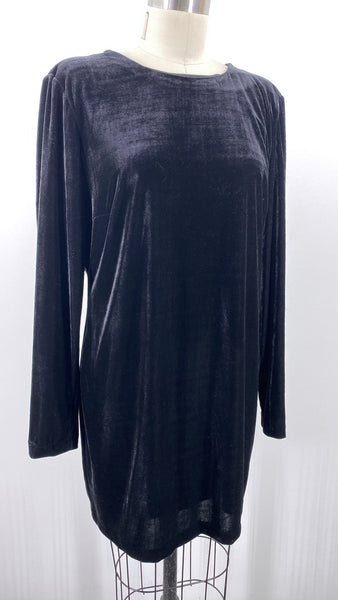 Gabrielle Union Black Velvet Dress, XL