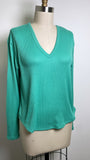American Eagle Green Rib Knit Top, S
