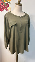 Chico's Green Top, XL