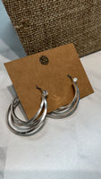 Silver Hoop Earrings