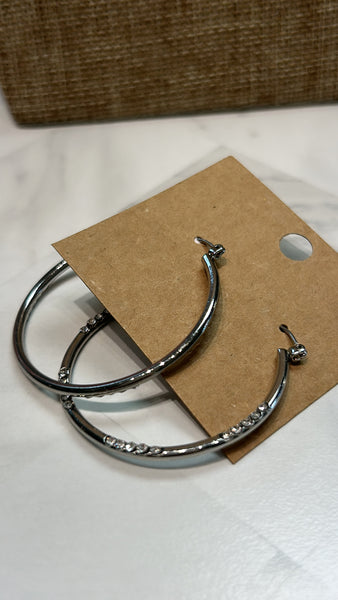 Silver Hoop Earrings