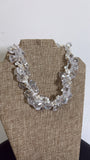 Clear Choker Necklace, 14"