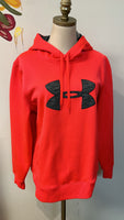 Under Armour Pink Hoodie Sweatshirt, XL