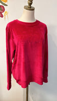 Zyia Active Pink Velour Sweatshirt, XL