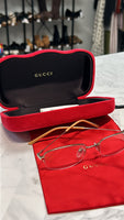 New Gucci Gold Frame Eyeglasses (with demo clear lenses)