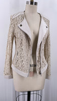 INC Tan Lace Jacket, M