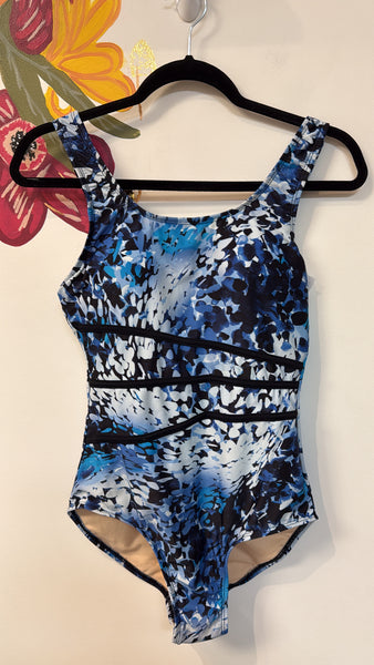 Swimsuits for All Blue One Piece Swimsuit, 12