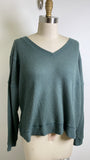 Aeropostale Green Waffle Knit Top, S
