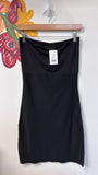 Spanx by Sara Blakely Black Strapless Seamless Shapewear Slip Dress, L