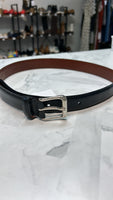 Coach Black Leather Belt, 32"