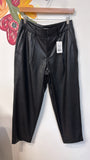 A New Day Black Faux Leather 27" Inseam Jeans, 8