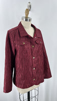 Christopher & Banks Burgundy Jacket, L