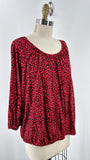 Michael Kors Red/Black Top, L