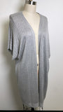 New Joan Vass Gray Cardigan, 2X