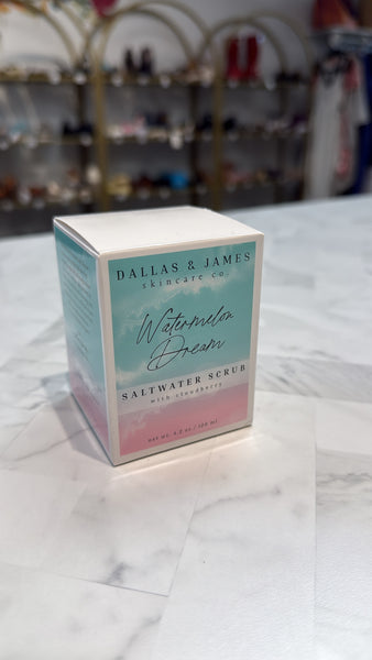 New Dallas & James Watermelon Dream Saltwater Scrub, 4.2oz (retail $28)