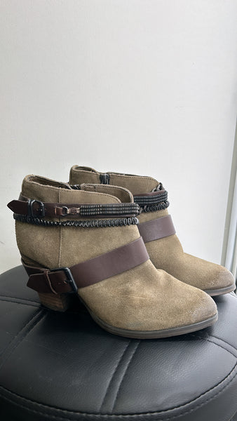 Trouve Brown Suede Ankle Boots, 7