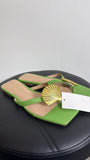 Katy Perry Green Camie Shell Sandals, 6