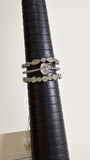 Sterling Silver Triple Layered Ring, 10