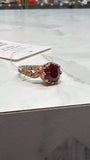 Sterling Silver Rose Gold Vermeil Ring, 9