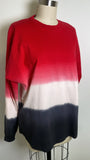 Spirit Jersey Red Tie Dye Top, M