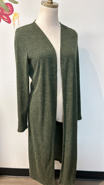 Emerald Longline Green Cardigan, M