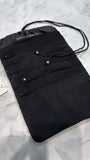 David Yurman Black Travel Jewelry Roll, 12.5"x7.5" unfolded
