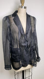 Dolan Black Sheer Anthropologie Blazer Jacket, XL