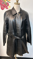 Screaming Eagle Black Leather Jacket, XXL