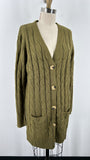 Green Cardigan, XL