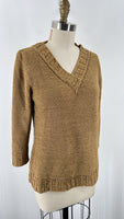 New C'Est City Brown Sweater, L