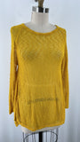 Gianni Bini Sheer Yellow Top, L